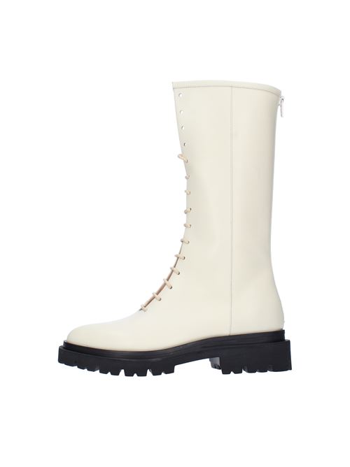 CORBIN-2 boots in leather ILIO SMERALDO | CORBIN-2CREMA